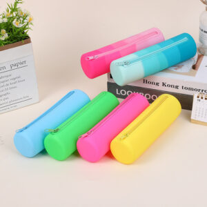 Wholesale School Bag Silicone Pencil Case Fountain Pen Stationery Bag