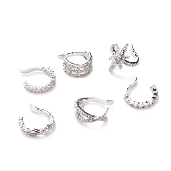Wholesale Exaggerated U Shape Copper Earrings