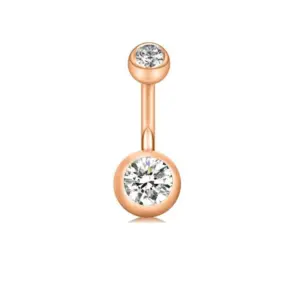 Rose Gold White Diamond Single