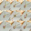 Wholesale Titanium Steel IG Style Geometric Plating Inlay Zircon Pendant Necklace