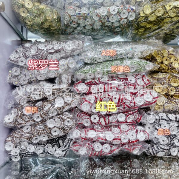 Wholesale Rhinestone ring spacer beads