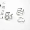 Wholesale PVD Coated Real Gold Plated 18K Gold Geometric 304 Stainless Steel Waterproof Non Tarnish
