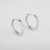 1 Pair Simple Style Shiny Round Plating Inlay Brass Zircon 18K Gold Plated White Gold Plated Hoop Earrings