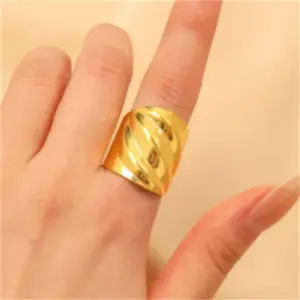 32 18K Real Gold Twill DZ-040 / Adjustable Opening / 1 Piece