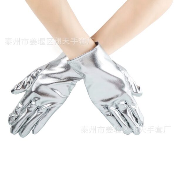 Wholesale Patent and faux leather short gloves