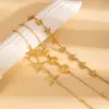 Wholesale Seaside Light Luxury Vacation Style Bracelet Stainless Steel High-Grade Shell Starfish Bracelet Adjustable Temperament Bracelet