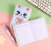 Wholesale A6 Cross-border Direct Supply Tie-dyed Plush Notebook Student Diary Hand Book High Color Value Gift Award Notepad