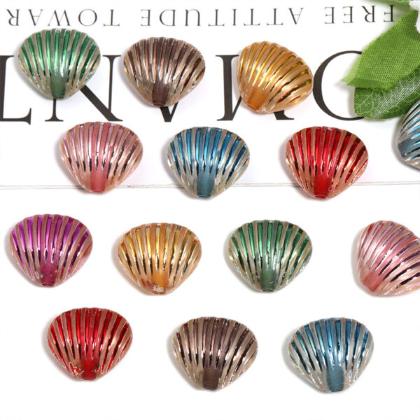 Wholesale Colorful seashell beads with open holes