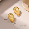 Wholesale Vacuum Plating 18K Gold Plated 18K Gold Irregular Geometric 201 Stainless Steel Retro Simple Style Ear Studs