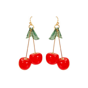 oly-5842df68ab08f830274699b77b5fc1d6 Wholesale Cross-border Hot Selling Japanese and Korean Sweet Cute Fruit Cherry Cherry All-match High Earrings INS Creative Earrings