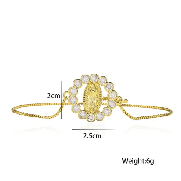 Wholesale Fashion Geometric Copper Zircon Bracelets In Bulk