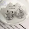Wholesale 1 Pair Retro XUPING Simple Style Geometric Knot 304 Stainless Steel Earrings