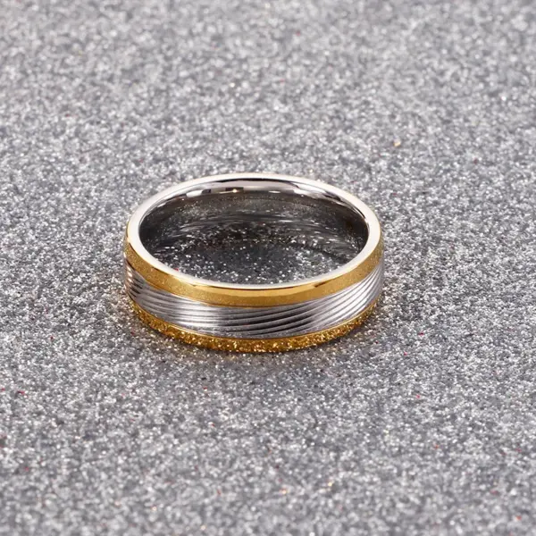 PVD Coated 18K Gold Plated Geometric Titanium Steel Fashion Waterproof Non Tarnish