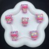 Wholesale Pink and yellow cute cartoon bead