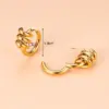 Wholesale Moon 304 Stainless Steel Stainless Steel Earrings
