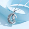 oly-586371e87cc2577997e894529c1d79aa Wholesale Retro Viking Celtic Knot Moon Wolf Necklace Pendant Handmade Light Luxury Nordic Style Light Luxury Style