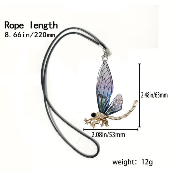 oly-586d42961f455c3581f0b3c20d631c44 Wholesale transparent wings metal dragonfly decorative car pendant car rearview mirror pendant