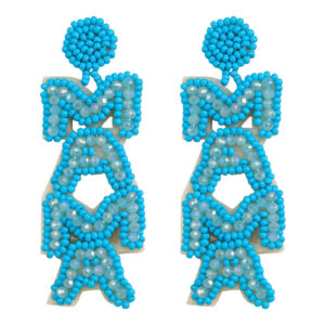 Style three: blue beads