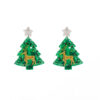 Wholesale Acrylic earrings for Christmas and New Year, including reindeer, Christmas tree, snowflakes, and five-pointed stars.