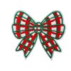 oly-58839d100f900dbdad75680f1d8f900b Wholesale Christmas bow-themed embroidered fabric patch with reindeer bow