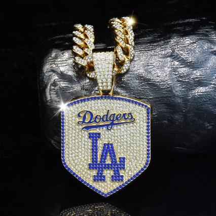 Wholesale Baseball Team Necklace Hip Hop Cuban Chain
