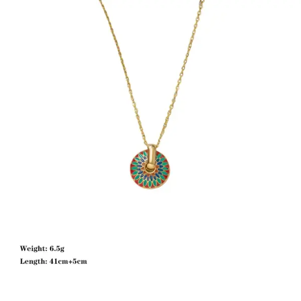 Wholesale PVD Coated Real Gold Plated 18K Gold Printing 304 Stainless Steel Retro Waterproof Non Tarnish Earrings Necklace