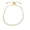 Wholesale Simple Style Round Copper 18k Gold Plated Zircon Bracelets In Bulk