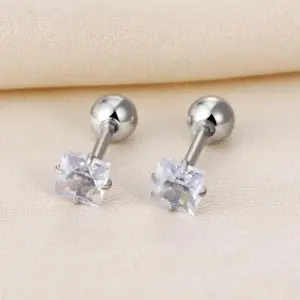 Silver / 4mm Pair