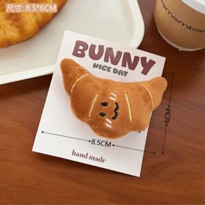 5# plush horn bag hairpin