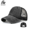 Wholesale Washed old light version ponytail baseball net cap baseball cap corset cap cap Sun cap B718