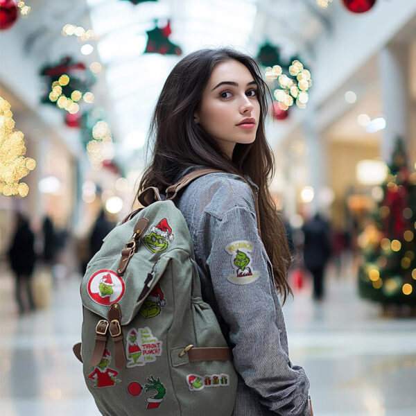 Wholesale Christmas Green Cartoon Character Embroidered Patch OLY Exclusive