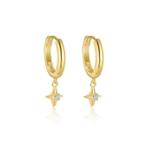 E4740-gold/pair / 925 silver