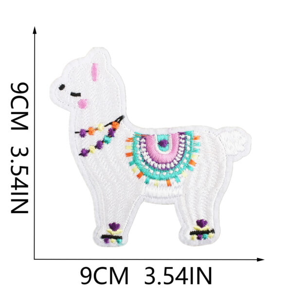 Wholesale Xiaotian cartoon alpaca embroidery cloth stickers clothes desert camel patch stickers computer embroidery Zhang Zi embroidery subsidies