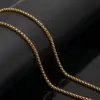 oly-58ce06272a3cc646a4eae58899f36975 Wholesale Vacuum Plating Real Gold Plated 18K White Solid Color 304 Stainless Steel Simple Style Waterproof Non Tarnish 201 Necklace