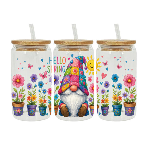 Wholesale Yellow tree 16oz Cup UV DTF Wraps