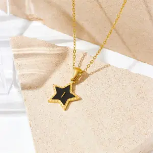 I Letter Gold Necklace