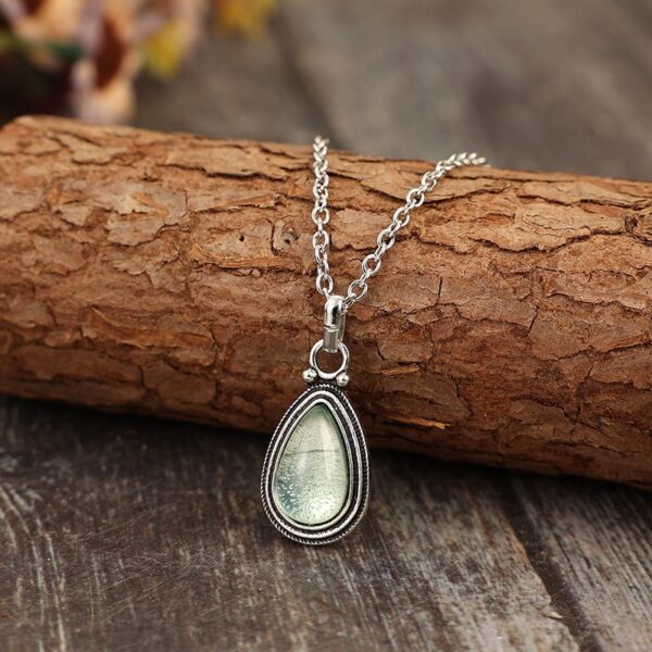 oly-58f2bd21cb8c99e31570691bdeb998b6 Wholesale Cross-Border New Style Bohemian Retro Style Drop-Shaped Inlaid Rhinestone Fashion Pendant Necklace