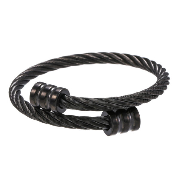Wholesale sply jewelry trend retro personality stainless steel winding geometric bracelet bracelet aessories wholesale men