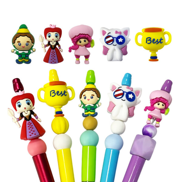 Wholesale 10pcs Silicone Drops Stereo 3D Cute Queen Beads OLY Exclusive