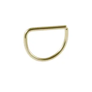 Golden D-Shaped / Rod Thickness * Inner Diameter 0.8x8mm