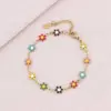 Wholesale Water Plating 18K Gold Plated Flower Stainless Steel Basic 304 Stainless Steel Bracelets