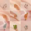 Nose Rings & Studs Retro Fashion U Shape Copper Zircon