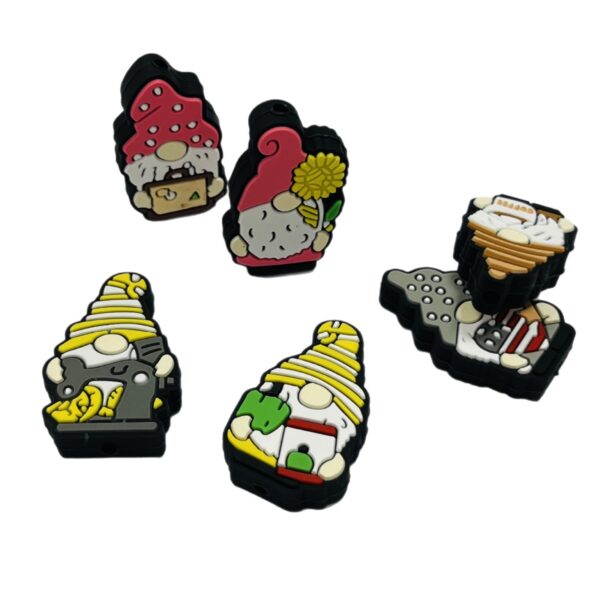 Wholesale Spot Silicone Glue Dwarf Cartoon Series Creative Beads DIY Dwarf Focus Beads Focal Bead Accessories