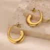 Wholesale 304 Stainless Steel Copper Geometric Electroplating PVD Coated Artificial Pearls 18K Gold Plated 18K Gold Ear Studs