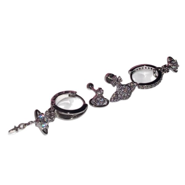 Wholesale Super Flash Saturn Ear Bone Nail Medical Titanium Steel Ear Snail Sleep Free Earrings Ear Buckle Women's Japanese and Korean New Women's All-match