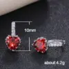 oly-594c2d41cc3cc125f0d417189c516bf9 Wholesale Fashion Geometric Diamond Copper Artificial Gemstones Earrings