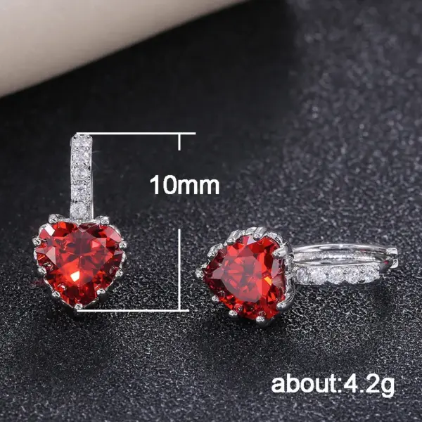 oly-594c2d41cc3cc125f0d417189c516bf9 Wholesale Fashion Geometric Diamond Copper Artificial Gemstones Earrings