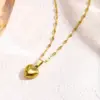 Wholesale Jewelry Elegant Classic Style Heart Shape 304 Stainless Steel Bracelets Earrings Necklace
