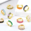 oly-5960d8de2085d192751c0a0775a36ef6 Wholesale Fashion Geometric Plating Copper Artificial Gemstones Earrings