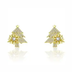 Golden Rotating Christmas Tree